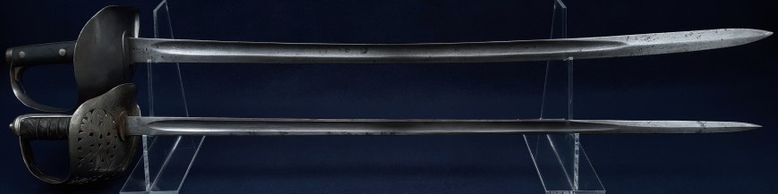 Comparison of the 1899 Pattern Cavalry Troopers Sword and Rehilted 1905 Pattern Staff Sergeants Sword